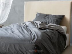 copripiumino cotone matrimoniale percalle offerte in Polvere + Grigio Selce