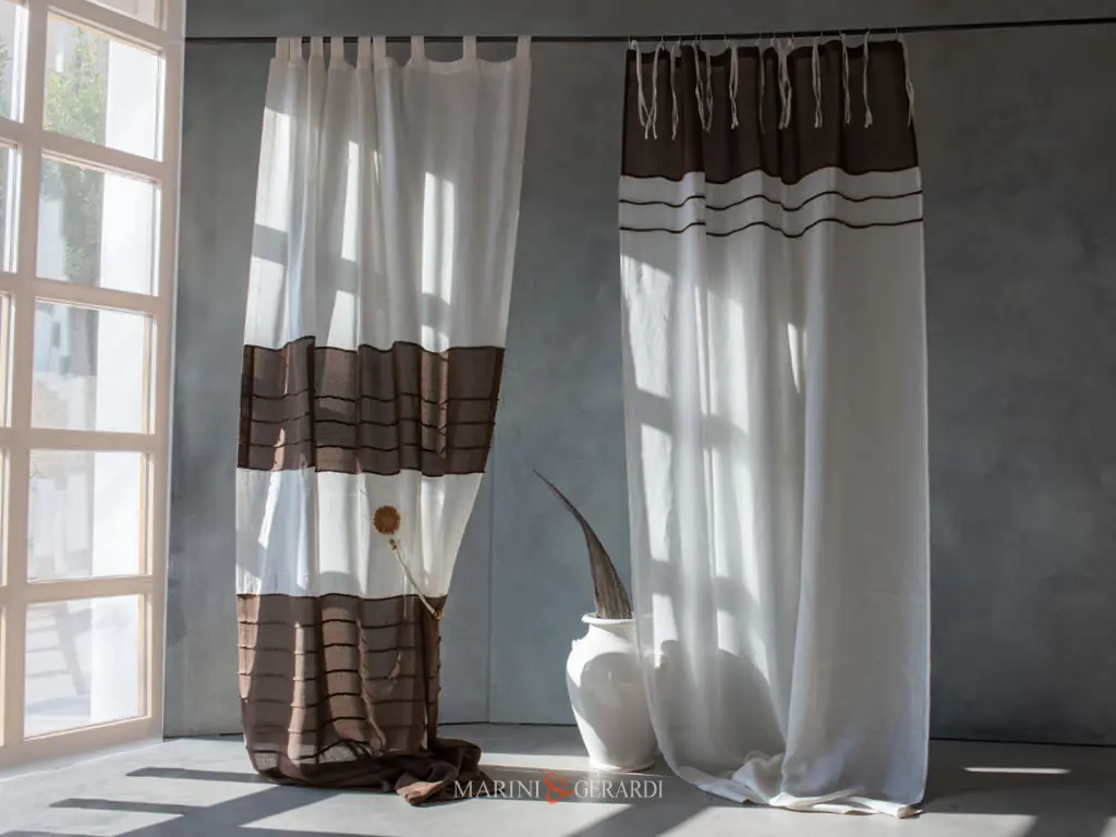 Tende Lino Moderne Con Balza Plissettata Tende Lino Moderne Con Balza Plissettata