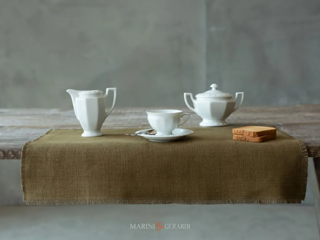 tovagliete americane prima colazione yuta verde olivo IL SARACENO - Set Tovagliette Americane più due Tovaglioli