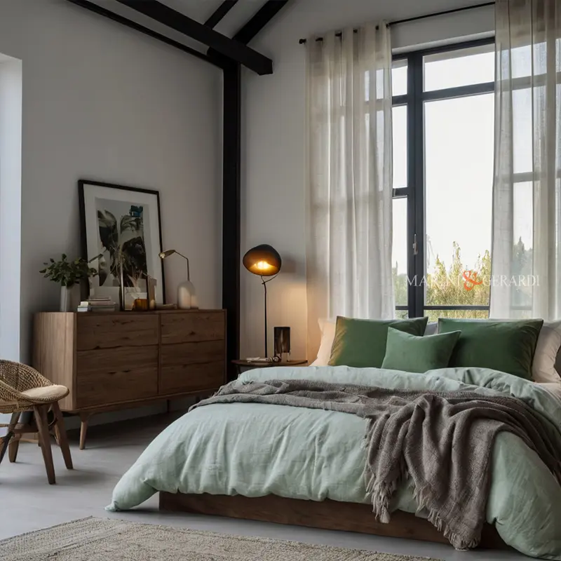 Tende casa moderne in lino per stanza da letto Tende casa moderne in lino per stanza da letto
