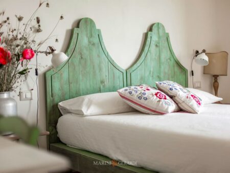 SHABBY 06 - Letto Legno Massello Shabby Chic