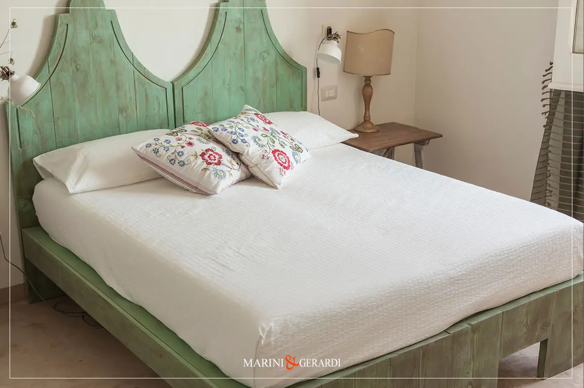 letto matrimoniale shabby legno massello due testate verde letto matrimoniale shabby legno massello due testate verde