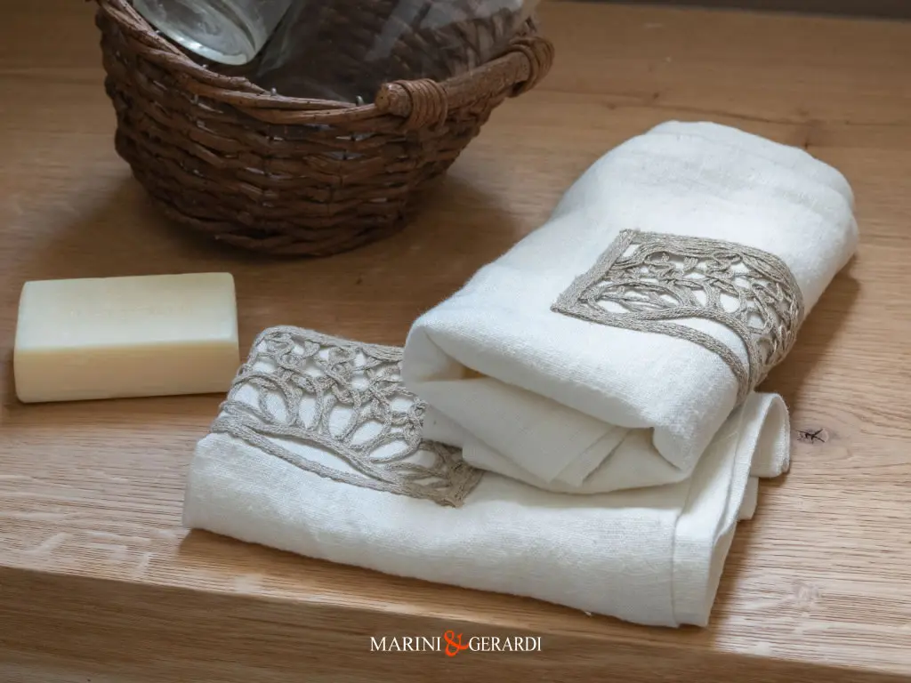 set asciugamani lino ricamato prodotto alta qualita set asciugamani lino ricamato prodotto alta qualita