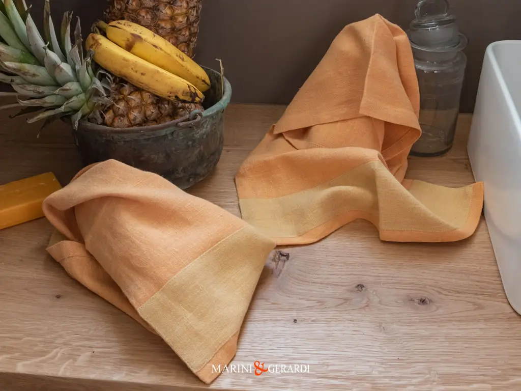 set bagno lavamani asciugamani bidet in lino zucca set bagno lavamani asciugamani bidet in lino zucca