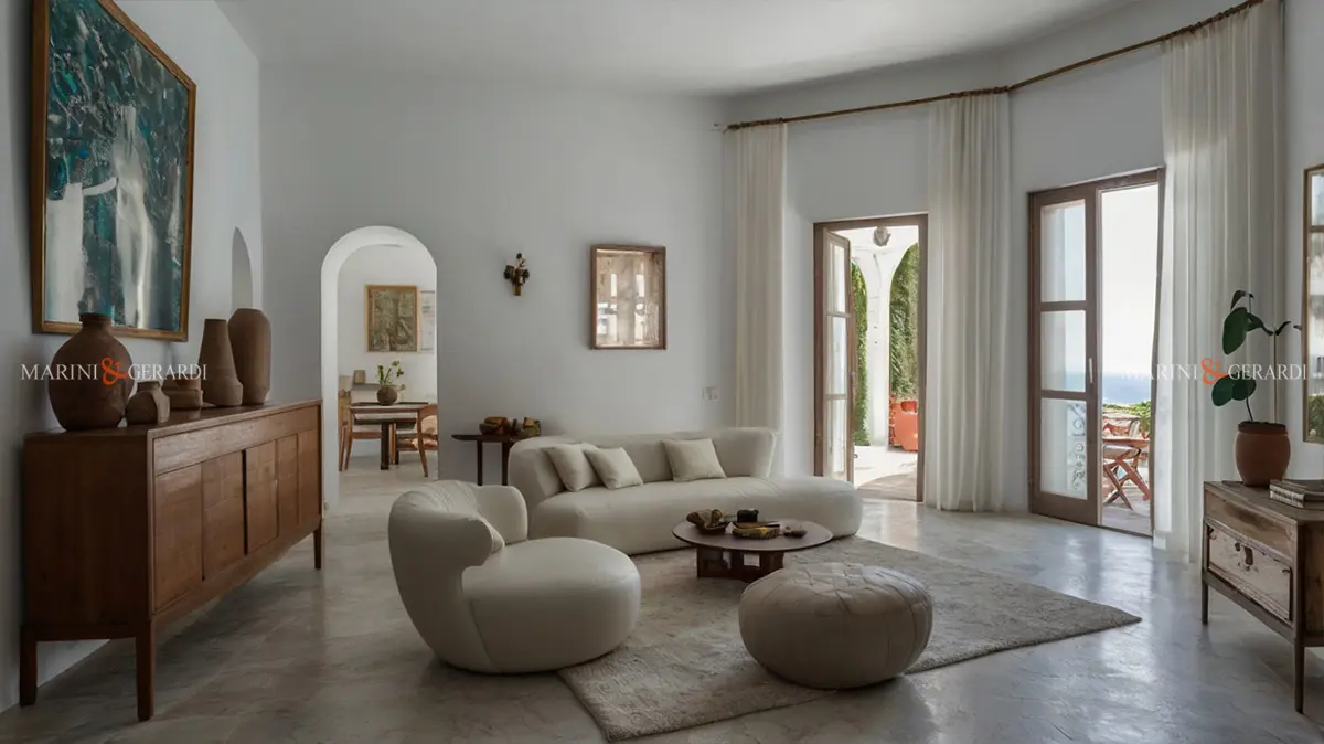 Tende casa al mare arredare in lino soggiorno Tende casa al mare arredare in lino soggiorno