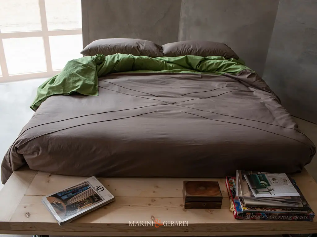 copripiumino una piazza e mezza in cotone verde giada noce copripiumino una piazza e mezza in cotone verde giada noce