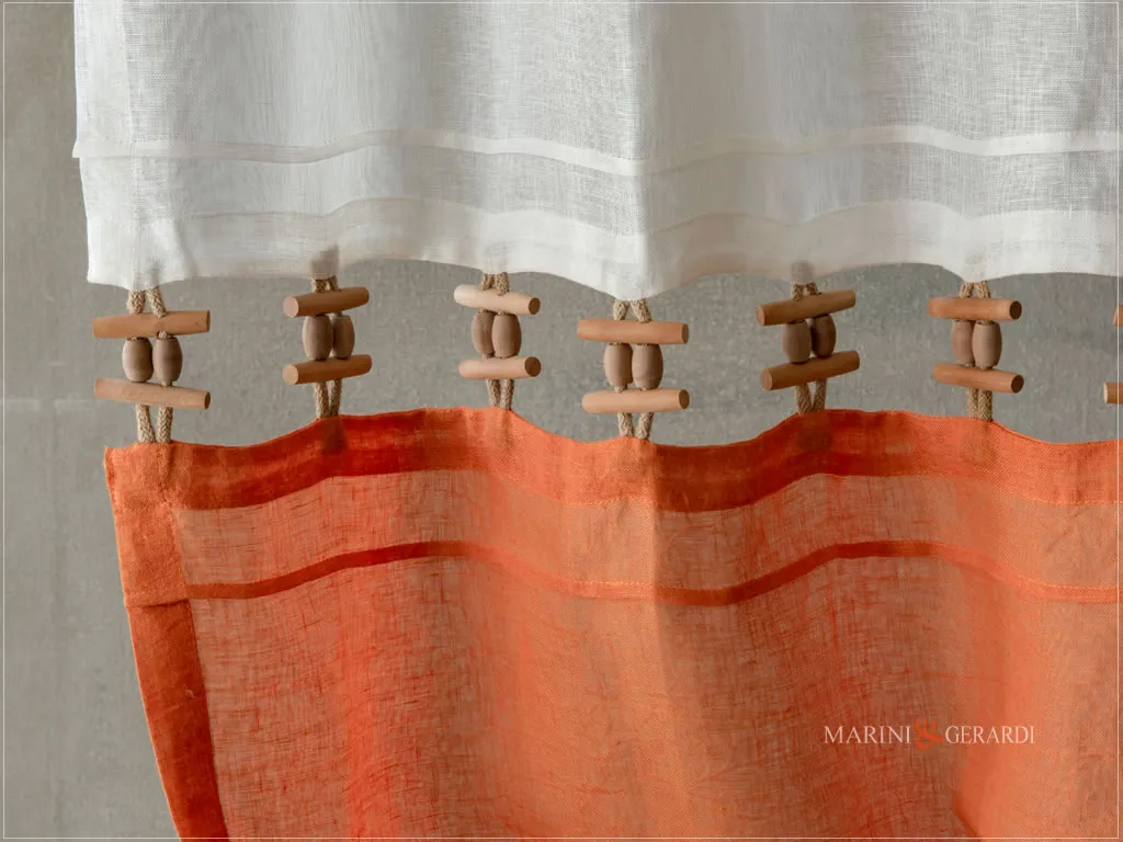 tenda a vetro online lino bicolore con plissettature tenda a vetro online lino bicolore con plissettature