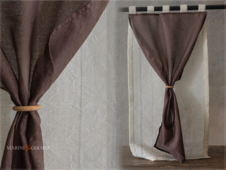 tende a vetro moderne soggiorno lino garzato e organza