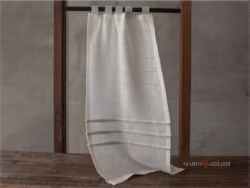 tende a vetro per camera da letto lino canapone con plissettature - Marini & Gerardi
