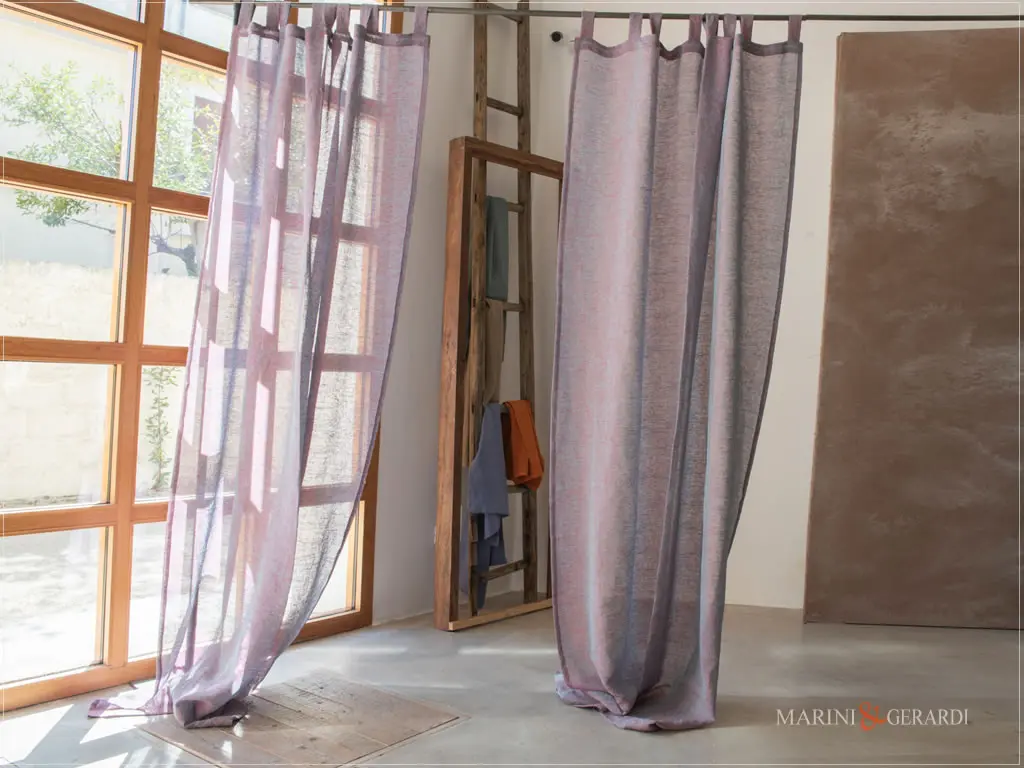 tende casa al mare per interni in lino colore barbera tende casa al mare per interni in lino colore barbera