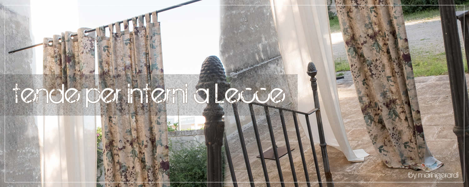tende per interni a lecce tessuto puro lino