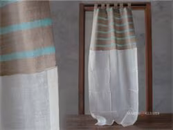 tendine a vetro per cucina lino combinazione colore con - Marini e Gerardiplissettature