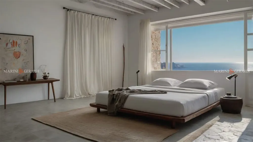 Tende da interno per casa al mare in lino per stanza da letto Tende da interno per casa al mare in lino per stanza da letto