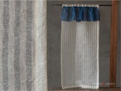 CIGNO 02 mini - Tende a Vetro Larghezza 40 cm 45 / 60 / 90 in Lino Garzato - Marini e Gerardi
