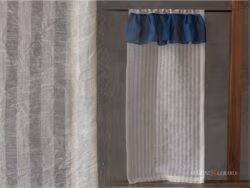 CIGNO 02 mini - Tende a Vetro Larghezza 40 cm 45 / 60 / 90 in Lino Garzato - Marini e Gerardi