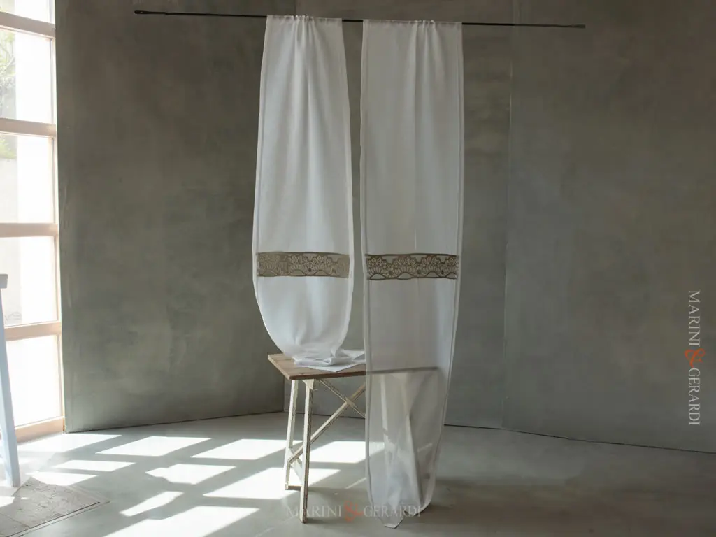 tende a vetrage per camera da letto in lino con passamaneria tende a vetrage per camera da letto in lino con passamaneria