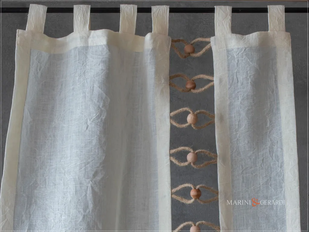 tende porta finestra a vetro shabby lino con asole tende porta finestra a vetro shabby lino con asole