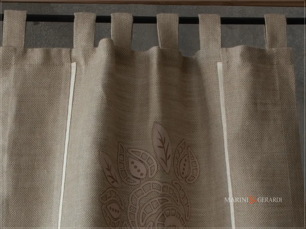 tende ricamate a vetro con fiori applicati tessuto in lino tende ricamate a vetro con fiori applicati tessuto in lino