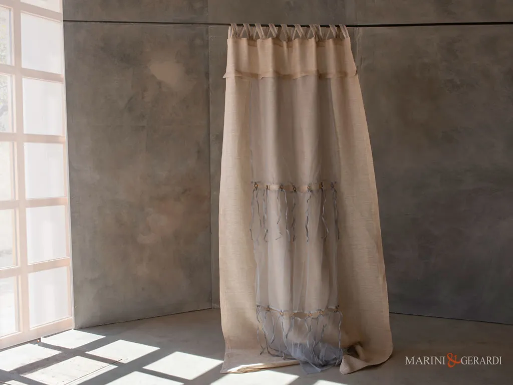 tende soggiorno moderne in lino con doppio telo in organza tende soggiorno moderne in lino con doppio telo in organza