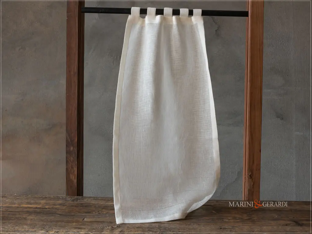 tendine per finestre moderne lino bianco con sfilature tendine per finestre moderne lino bianco con sfilature