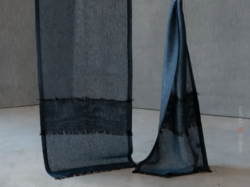 tendine plisse blu a vetro per finestre in lino - Marini & Gerardi tendine plisse blu a vetro per finestre in lino - Marini & Gerardi