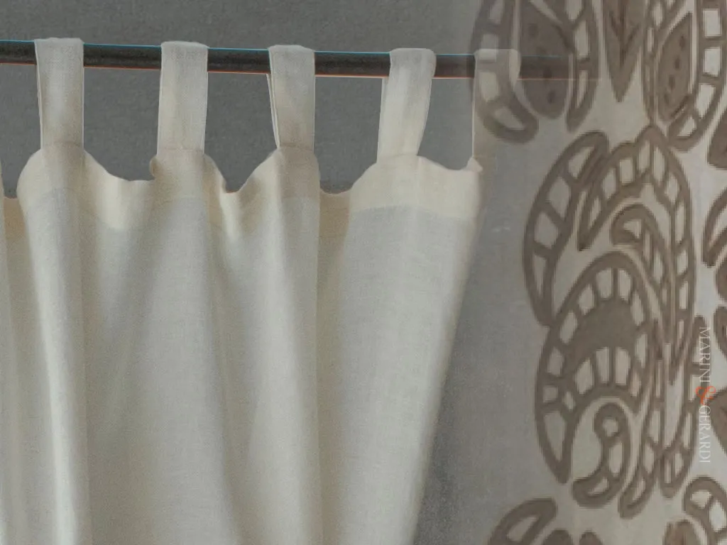 tende interni doppio telo moderno lino bianco con rose tende interni doppio telo moderno lin