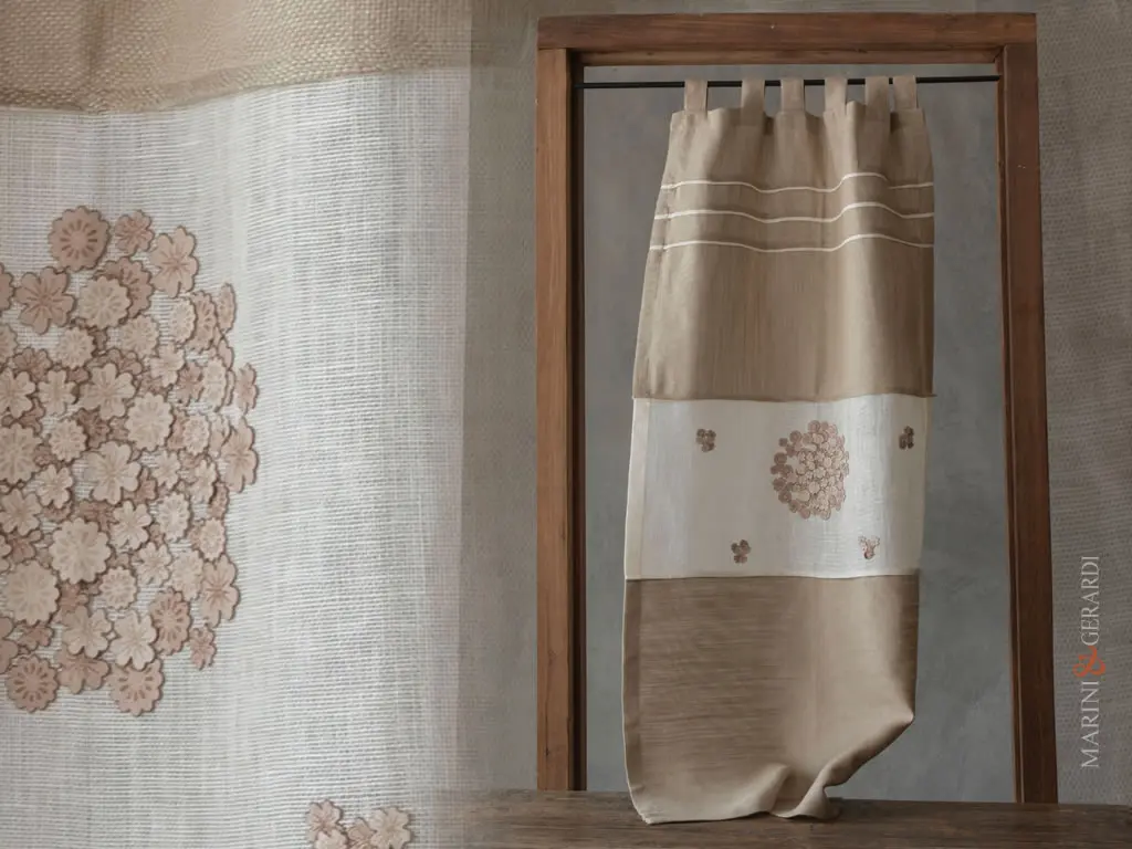 tendine a vetro in lino soggiorno vetras applicazioni a fiori tendine a vetro in lino soggiorno vetras applicazioni a fiori