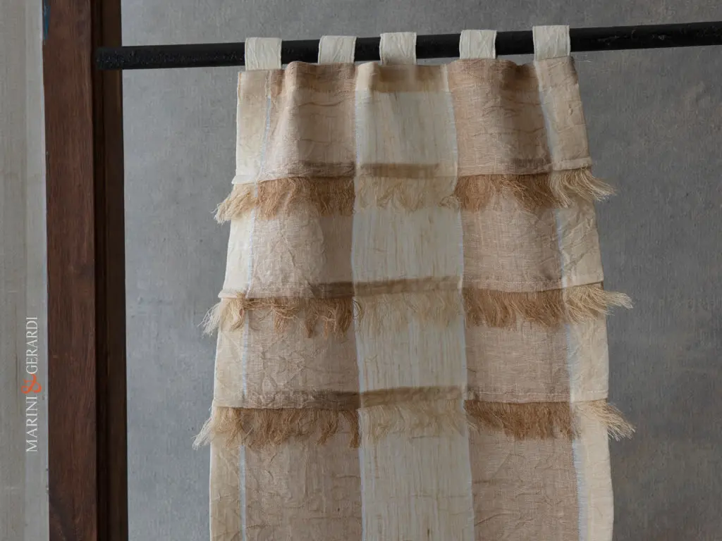 tendine da cucina shabby con frange e asole tendine da cucina shabby con frange e asole