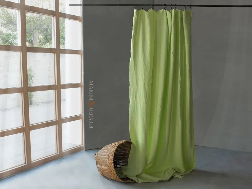tendaggi moderni per interni di lino stropicciato vintage verde acido myosotis tendaggi moderni per interni di lino stropicciato vintage verde acido myosotis