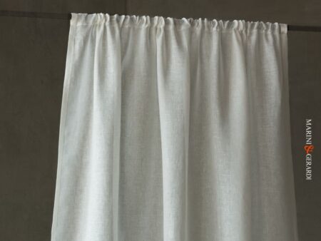 tende moderne design in lino bianco esclusive
