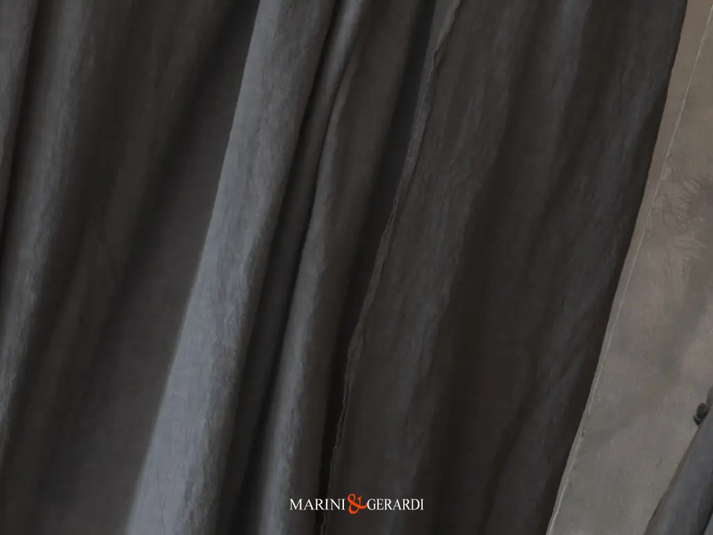 tessuto di cotone stropicciato delave antracite tessuto di cotone stropicciato delave antracite