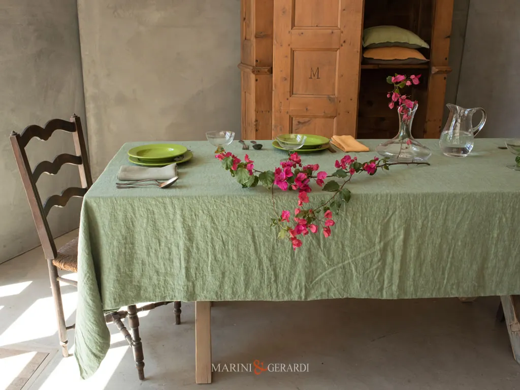 NON TI SCORDAR DI ME tovaglie da tavola in lino stropicciato delave mango NON TI SCORDAR DI ME tovaglie da tavola in lino stropicciato delave mango