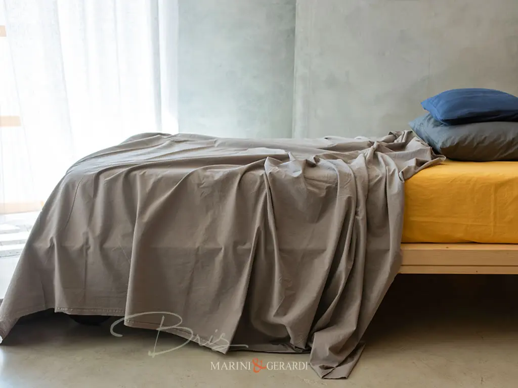 lenzuola matrimoniali in cotone stropicciato tortora lenzuola matrimoniali in cotone stropicciato tortora