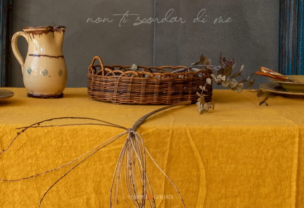 tovaglia da tavola moderna stropicciata in lino giallo tovaglia da tavola moderna stropicciata in lino giallo