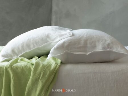 risvegli federe cuscini letto 50x80 in lino stropicciato