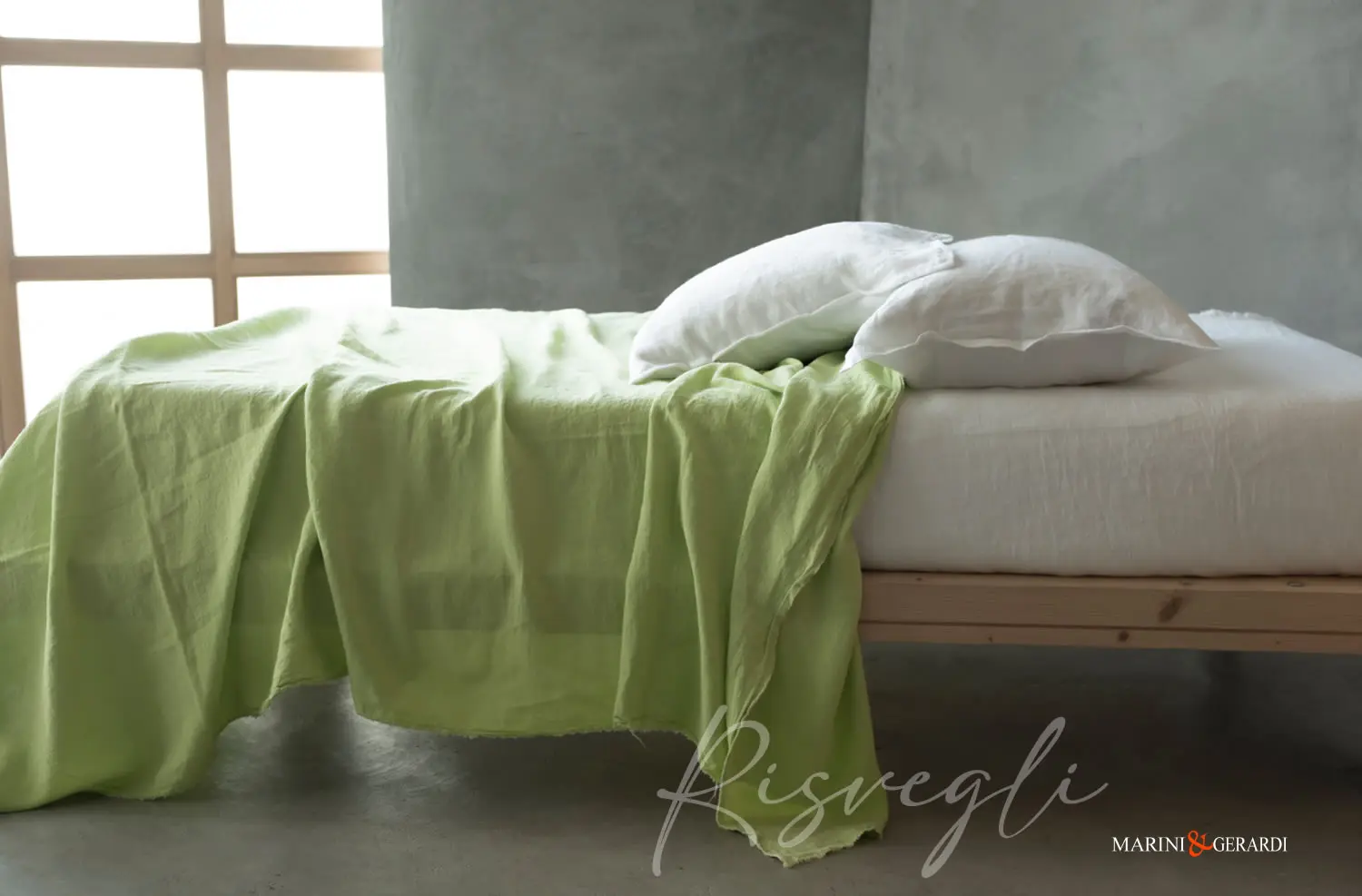 RISVEGLI lenzuola sotto con angoli matrimoniale in lino stropicciato RISVEGLI lenzuola sotto con angoli matrimoniale in lino stropicciato