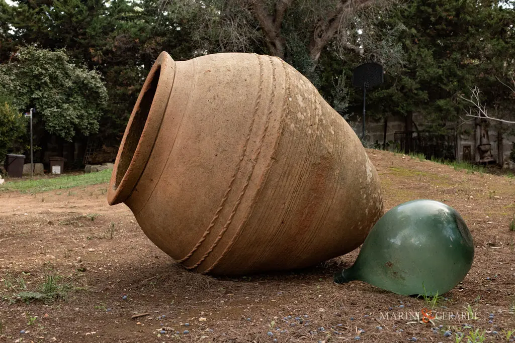 Giare grandi terracotta da giardino antiche per olio grano Giare grandi terracotta da giardino antiche per olio grano