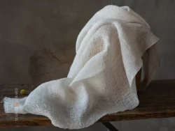 tessuto bozzolo di seta colore burro per tende o tendine a vetro - Marini e Gerardi
