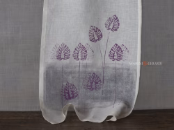 Tende a vetro per finestre da interno design bianco e malva