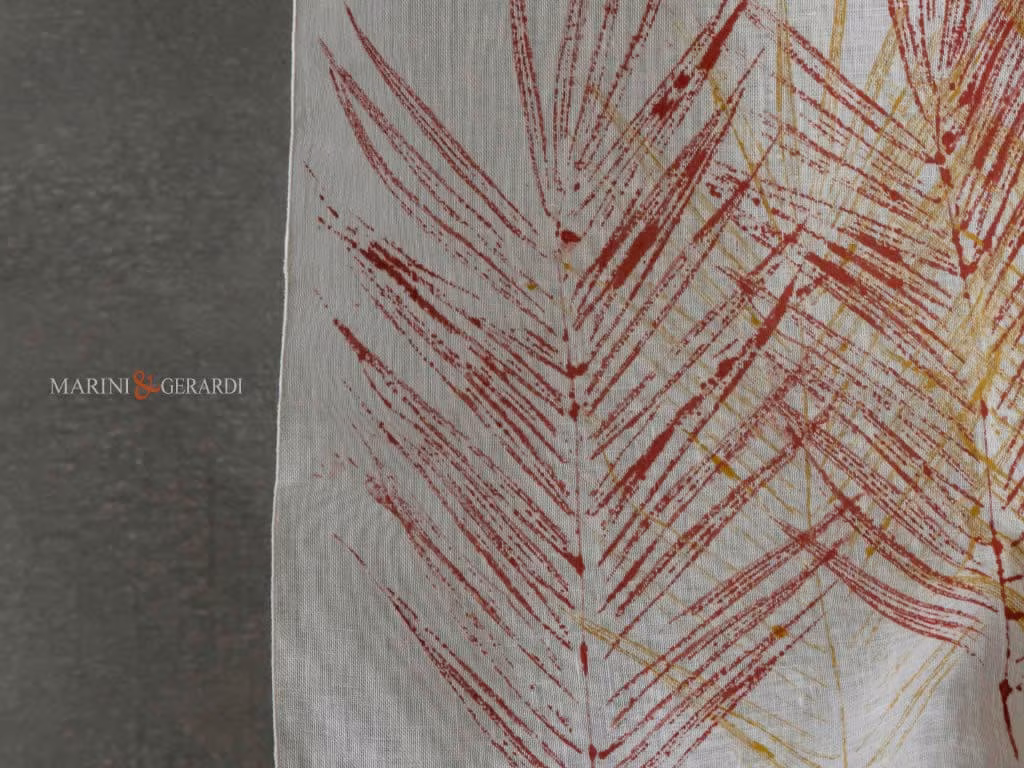 Tende da cucina a vetro campo di grano rosso giallo - Marini & Gerardi Tende da cucina a vetro campo di grano rosso giallo - Marini & Gerardi
