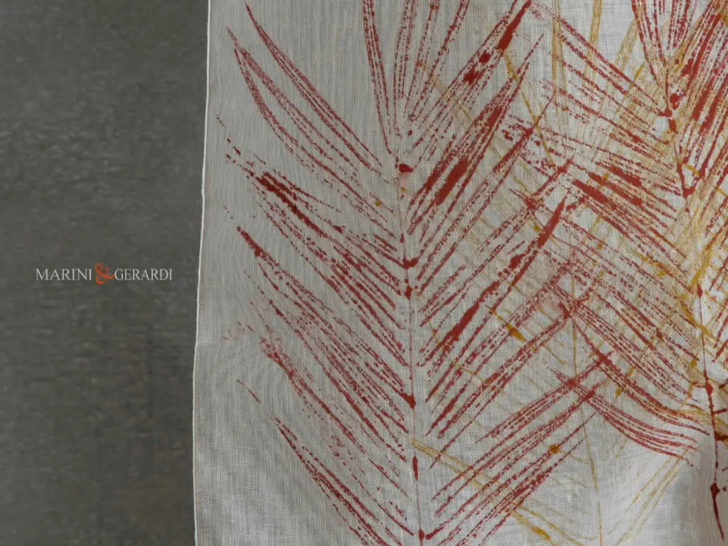 Tende da cucina a vetro campo di grano rosso giallo - Marini & Gerardi Tende da cucina a vetro campo di grano rosso giallo - Marini & Gerardi