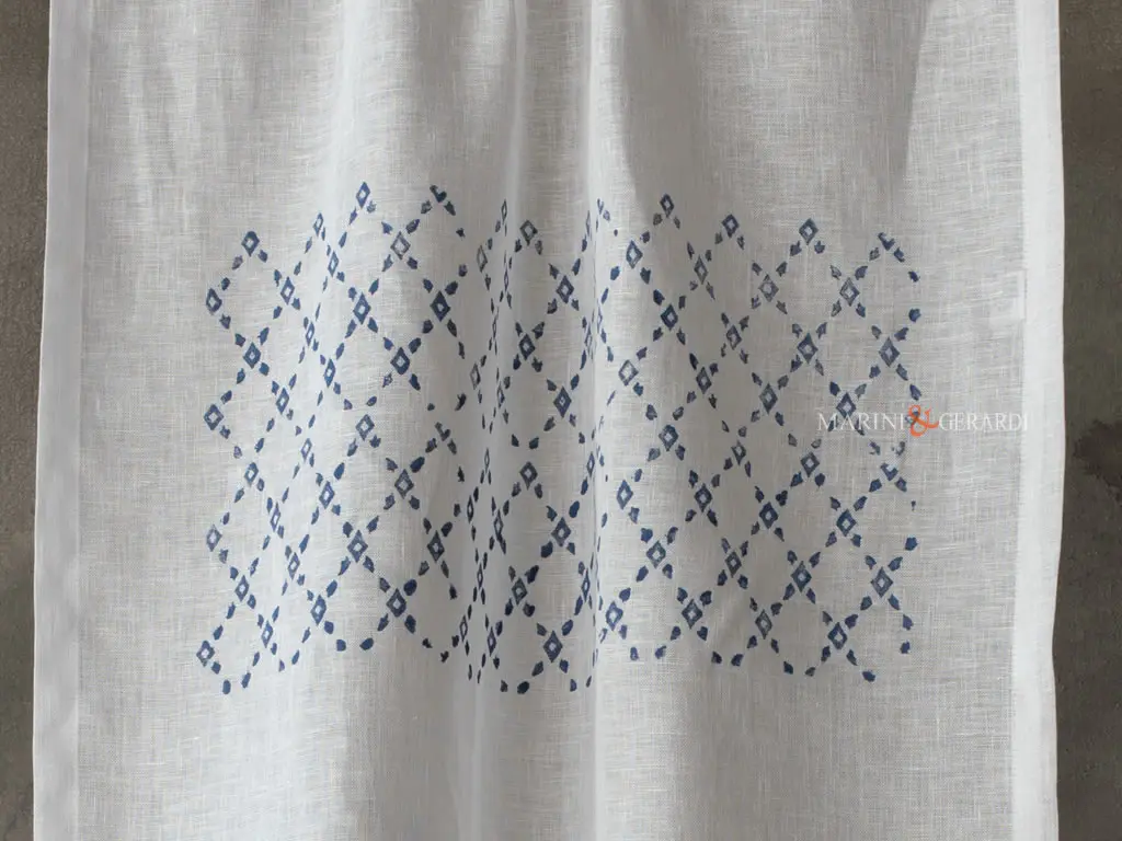 Tendine da interno eleganti in lino bianco Tendine da interno eleganti in lino bianco