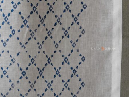 Tendine da interno per soggiorno moderna design griglia in lino