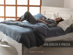 Completo letto una piazza e mezza francese lino prelavato stonewashed