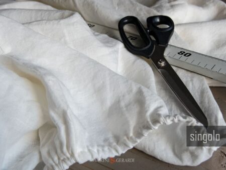 Lenzuola 90x200 singole con angoli in lino