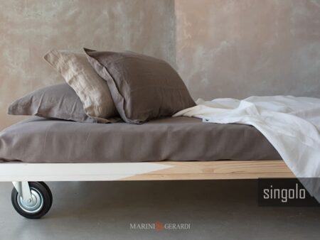Lenzuola per letto singolo completo in lino