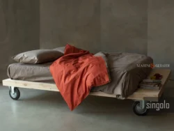 Parure lenzuola letto singolo cotone