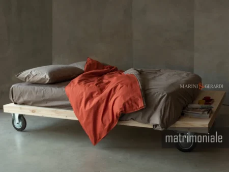 Parure letto matrimoniale lenzuola cotone percalle