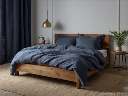 Sacco copripiumino 1 piazza e mezza blu navy