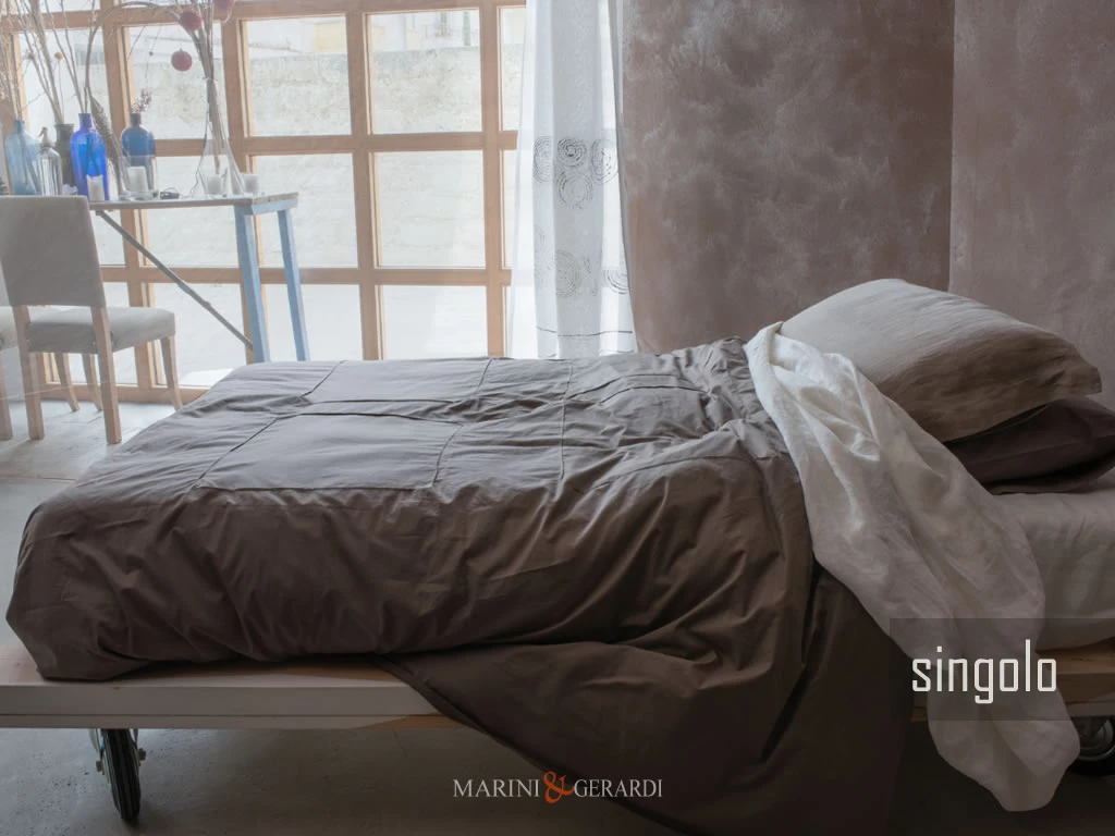Sacco letto singolo cotone con patella Sacco letto singolo cotone con patella
